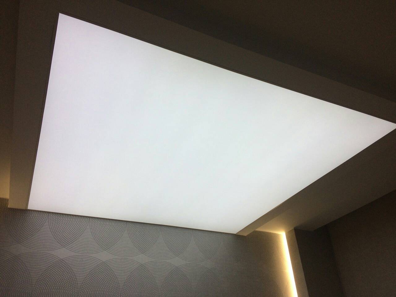Светопрозрачный натяжной потолок фото 6